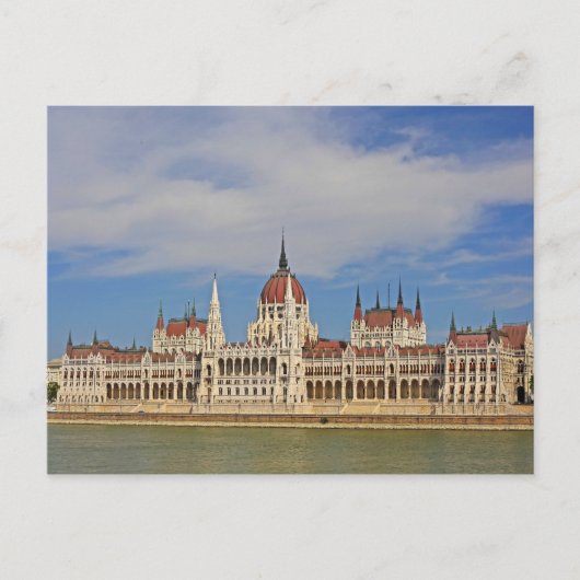 Carte Postale Construction du Parlement de Budapest, Hongrie (Devant)