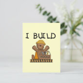 Carte Postale Construction I Construire des T-shirts et des cade (Debout devant)