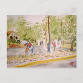 Carte Postale construction mur dr middletons (Devant)