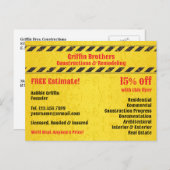 Carte postale Constructions (Devant / Derrière)