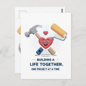 Carte Postale Construire une vie ensemble | Cute do-it-yourself  (Devant / Derrière)