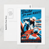 Carte Postale Construisez pour votre marine (Devant / Derrière)