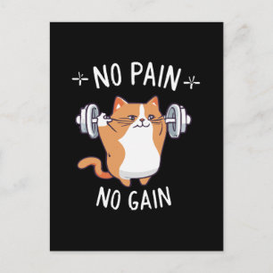 Carte Postale Construisons du Muscle ! C'est l'heure de la gym !