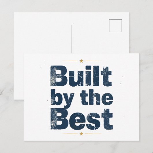 Carte Postale Construit par la Meilleure Typographie (Devant / Derrière)