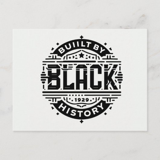 Carte Postale construit par l'histoire noire (Devant)