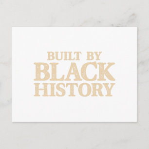 Carte Postale Construit par l'histoire noire Fierté noire afro-a