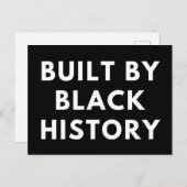 Carte postale construite en noir (Devant / Derrière)