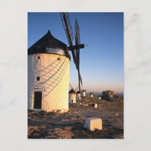 Carte Postale Consuegra, La Mancha, Espagne, éoliennes (Devant)