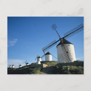 Carte Postale Consuegra, La Mancha, Espagne, moulins à vent 2