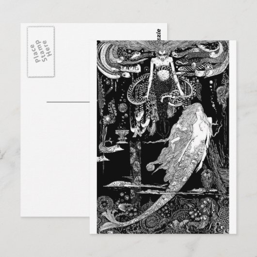 Carte Postale Conte de fées - Illustration 6 (Devant / Derrière)