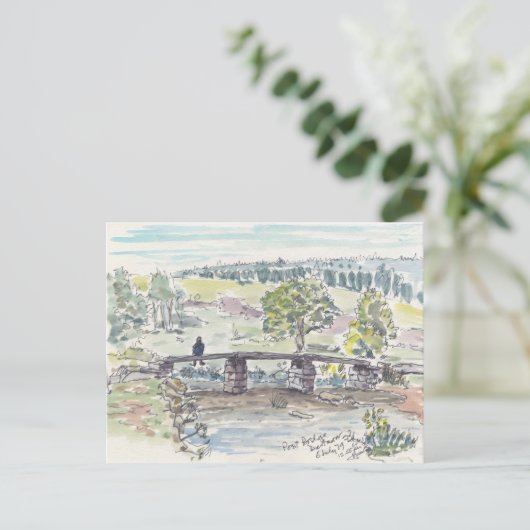 Carte postale Contemplation (Debout devant)