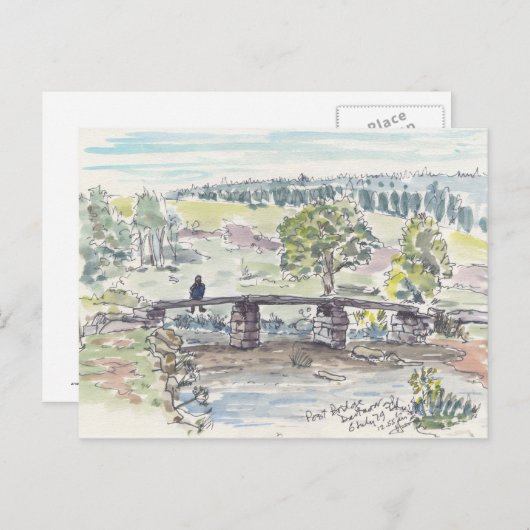 Carte postale Contemplation (Devant / Derrière)