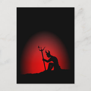 Carte Postale Contemplation du diable