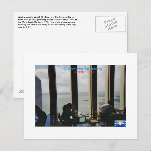 Carte Postale Contempler la liberté (Devant / Derrière)