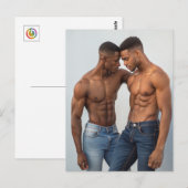 Carte Postale Contemporary Affection: Dual Portrait in Modern Li (Devant / Derrière)