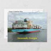 Carte Postale Conteneur de cargaison (Devant / Derrière)