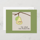 Carte Postale Content Que Tu M'Aies Choisi (Devant / Derrière)