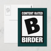 Carte Postale Contenu noté B : Birder (Devant / Derrière)