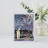 Carte Postale Contes de fées : Violette et Ourson dorment (Debout devant)