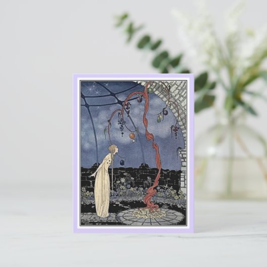 Carte Postale Contes de fées : Violette et Ourson dorment (Debout devant)