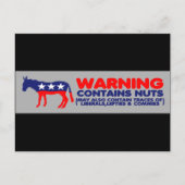 Carte Postale Contient l'anti adhésif pour pare-chocs libéral (Devant)