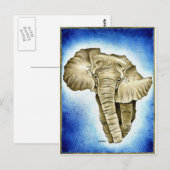 Carte Postale Continent africain (Devant / Derrière)