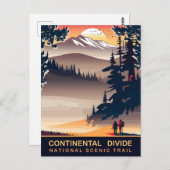 Carte Postale Continental Divide, National Pittoresque Trail, Vo (Devant / Derrière)