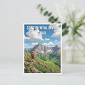 Carte Postale Continental Divide Trail Travel Hiker (Debout devant)