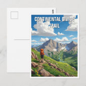 Carte Postale Continental Divide Trail Travel Hiker (Devant / Derrière)