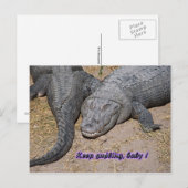 Carte Postale continue à sourire, bébé ! (Devant / Derrière)