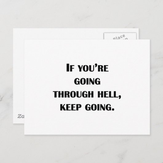 Carte Postale Continuer (Devant / Derrière)