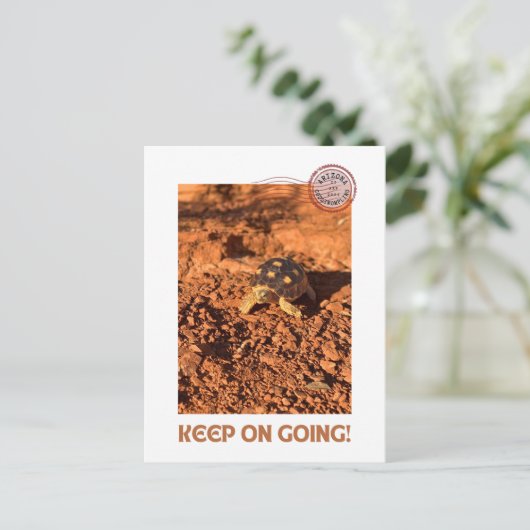 Carte Postale Continuer à aller Motivational coddiwompling Torto (Debout devant)