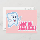 Carte Postale Continuer À Brosser (Devant / Derrière)