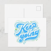 Carte Postale Continuer à motiver Inspiration Encourager Citatio (Devant / Derrière)