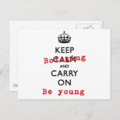 CARTE POSTALE CONTINUER LE BOTOXAGE (Devant / Derrière)