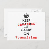 CARTE POSTALE CONTINUER LE CHÂTIMENT (Devant / Derrière)