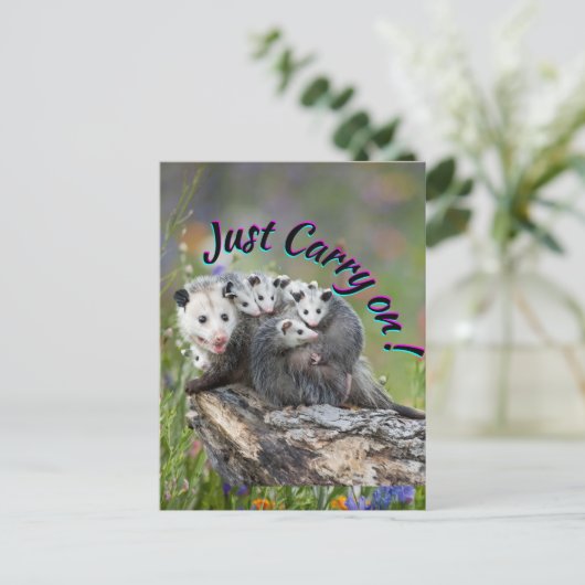 Carte Postale Continuez ! (Debout devant)