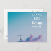 Carte Postale Continuez à aller en avant (Devant / Derrière)