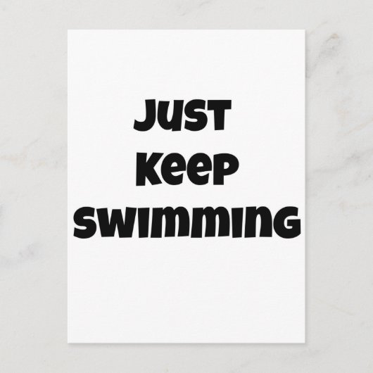 CARTE POSTALE CONTINUEZ À NAGER (Devant)