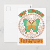 Carte Postale Continuez à rêver Dreamer (Devant / Derrière)