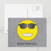 Carte Postale Continuez à sourire (Devant / Derrière)