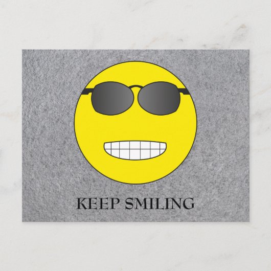 Carte Postale Continuez à sourire (Devant)