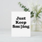 Carte Postale Continuez À Sourire (Debout devant)