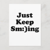 Carte Postale Continuez À Sourire (Devant)