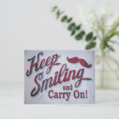 Carte Postale Continuez à sourire et continuez (Debout devant)