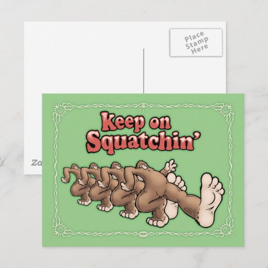 Carte Postale Continuez à squatcher' (Devant / Derrière)