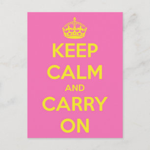 Carte Postale Continuez Bubblegum et soleil