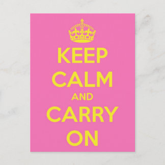 Carte Postale Continuez Bubblegum et soleil