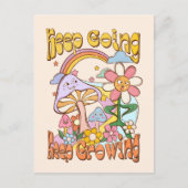 Carte Postale Continuez, Continuez À Croître | Champignons et fl (Devant)