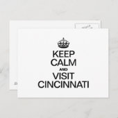 CARTE POSTALE CONTINUEZ DE VOUS DÉTENDRE ET DE VISITER CINCINATI (Devant / Derrière)